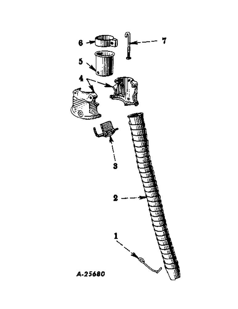 Схема запчастей Case IH 1-401 - (AE-7) - STREAM DIVIDER 