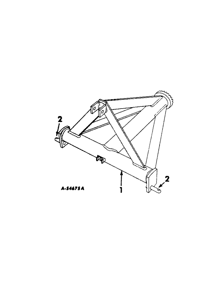 Схема запчастей Case IH 1 - (D-4[A]) - COMPLETING PACKAGE THREE-POINT HITCH - ONE BACKFILL BLADE 