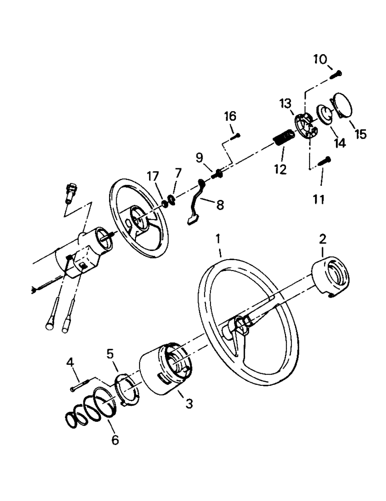 Схема запчастей Case IH ST325 - (01-11) - STEERING WHEEL AND ATTACHING PARTS, LATER STYLE, ASN 25240 (10) - CAB