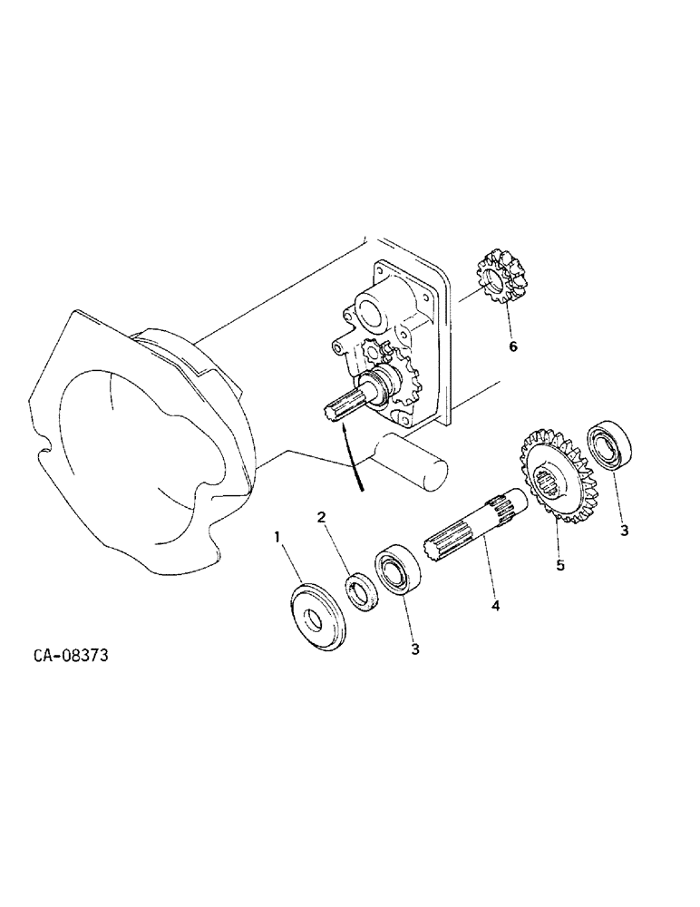 Схема запчастей Case IH 234 - (07-14) - DRIVE TRAIN, FRONT DRIVE PTO, 234, FOUR WHEEL DRIVE (04) - Drive Train