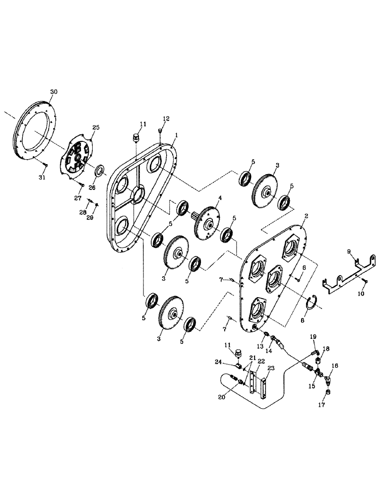 Схема запчастей Case IH 7700 - (C06-04) - GEARBOX, L10/M11 Engine & Engine Attachments