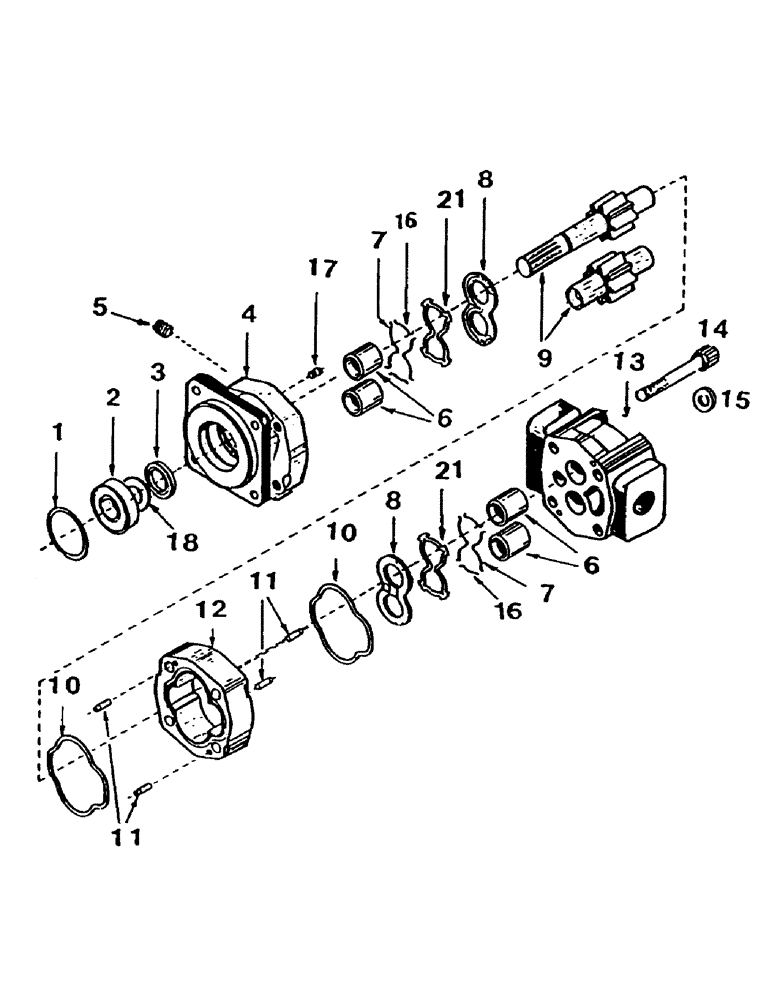 Схема запчастей Case IH 7700 - (B03-10) - HYDRAULIC MOTOR, 6000 CHAR-LYNN, 59.9 CUBIC INCH Hydraulic Components & Circuits