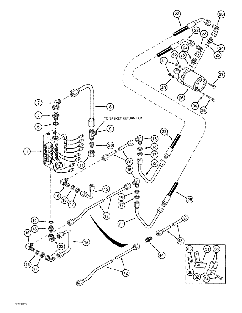 Схема запчастей Case IH 2022 - (8-72) - CONVEYOR UNLOADER MOTOR SYSTEM (07) - HYDRAULICS