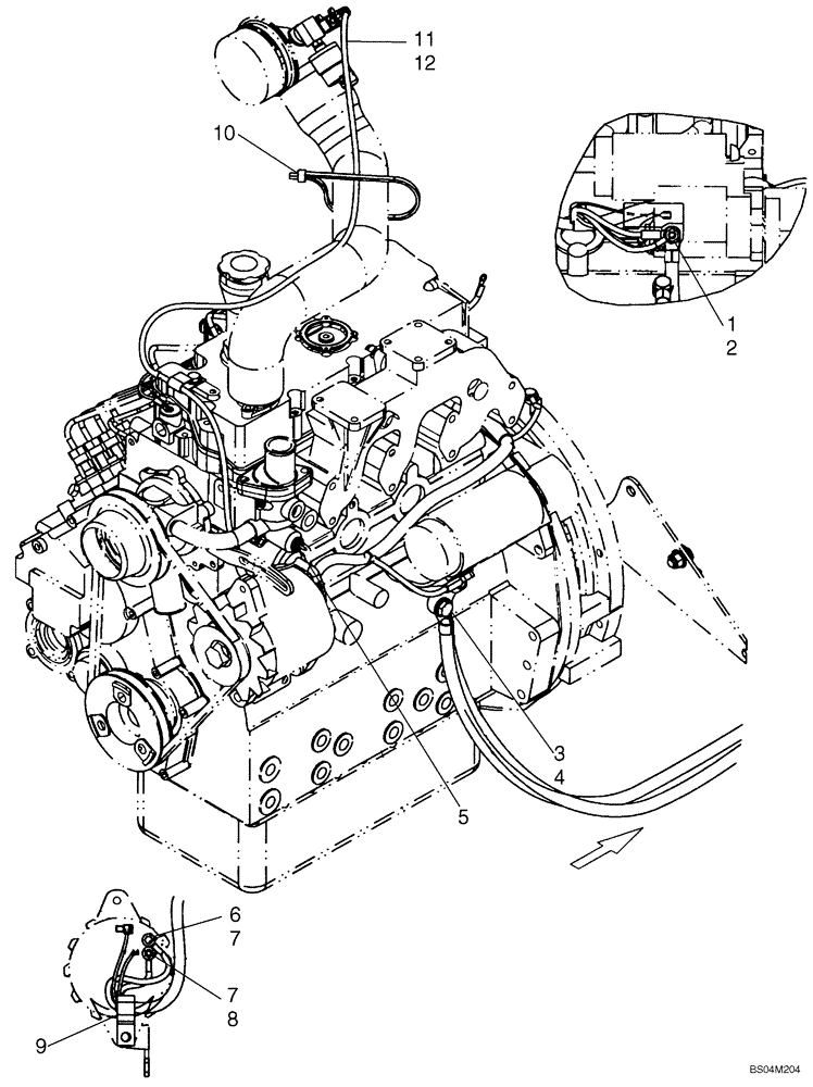 Схема запчастей Case IH 410 - (04-05) - ENGINE, ELECTRICAL (04) - ELECTRICAL SYSTEMS