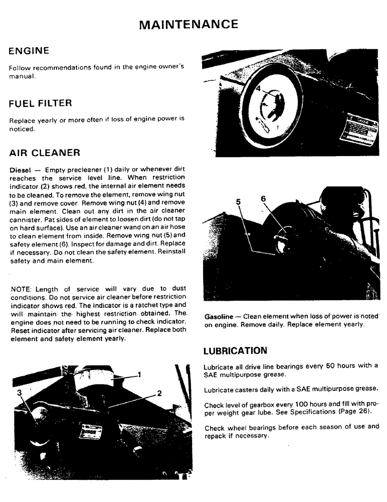 Схема запчастей Case IH 1002 - (23) - MAINTENANCE 