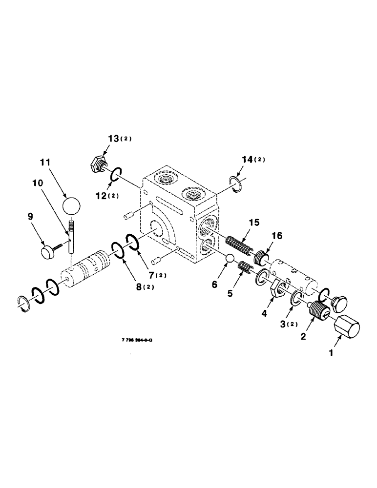 Схема запчастей Case IH 8830 - (9-106) - FLOW CONTROL VALVE ASSEMBLY, 7796394 VALVE ASSEMBLY COMPLETE (58) - ATTACHMENTS/HEADERS
