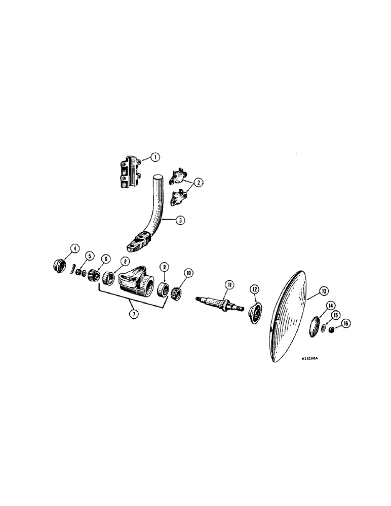 Схема запчастей Case IH JTA-SERIES - (44[1]) - CONCAVE DISK COULTER 16 INCH 