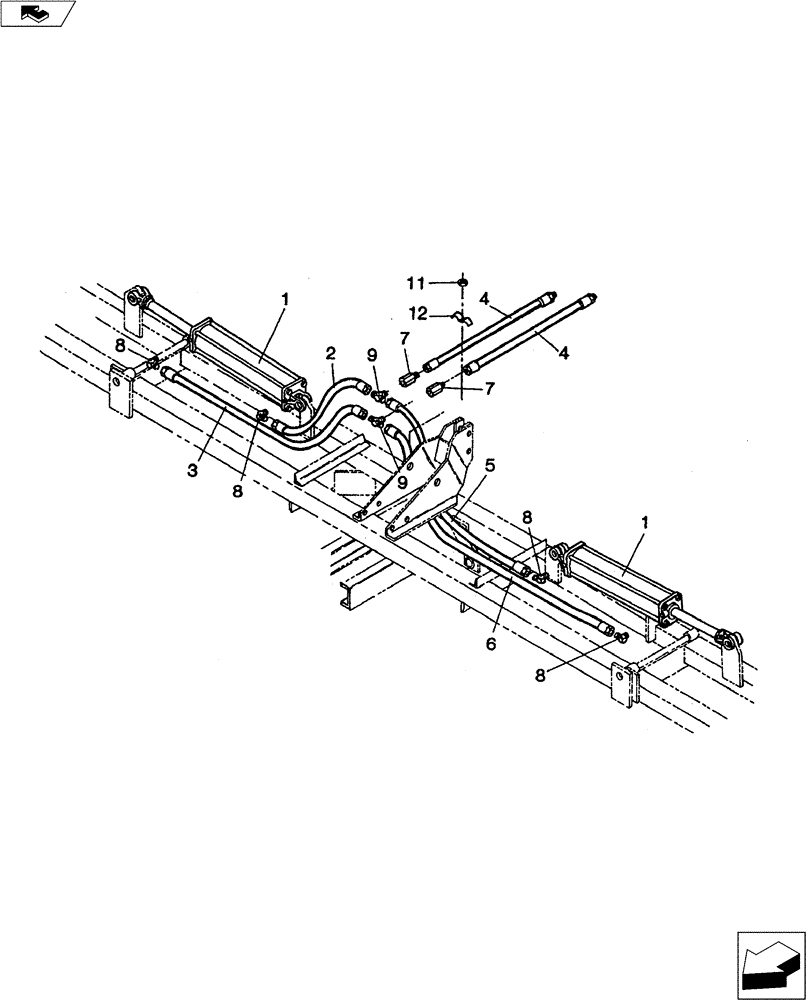 Схема запчастей Case IH 3100 - (35.100.01) - HYDRAULIC ASSEMBLY (35) - HYDRAULIC SYSTEMS