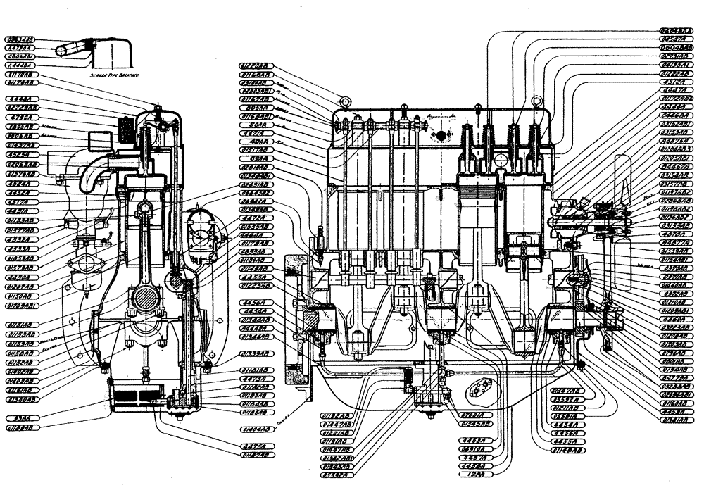 Схема запчастей Case IH L-SERIES - (002) - ENGINE ASSEMBLY TRACTOR NO. L300724 AND AFTER (02) - ENGINE