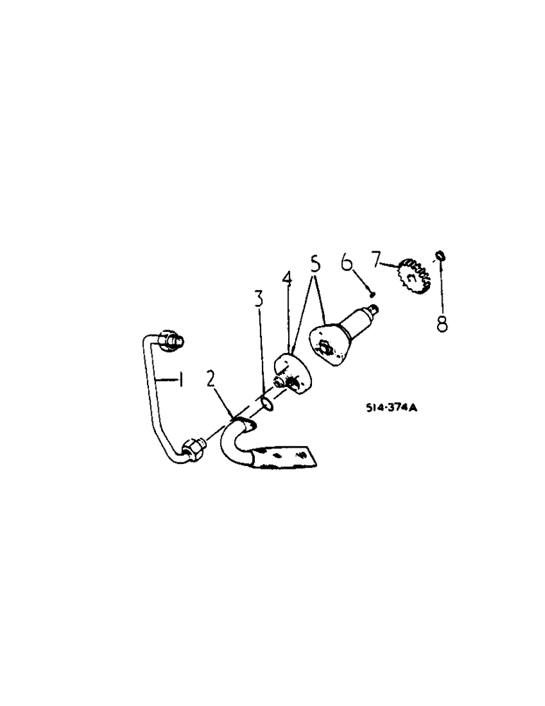 Схема запчастей Case IH 684 - (10-07) - HYDRAULICS, HYDRAULIC LUB PUMP, 684 TRACTORS (07) - HYDRAULICS
