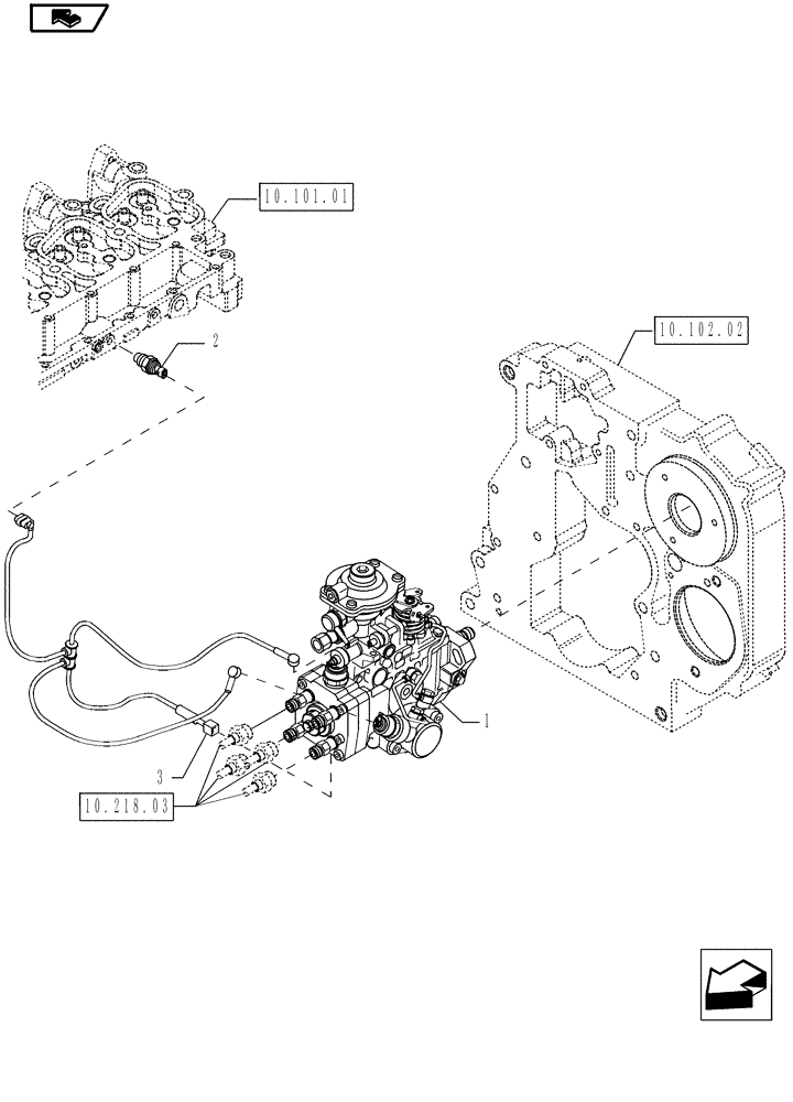 Схема запчастей Case IH P85 - (10.248.01[02]) - INJECTION PUMP - P85 (10) - ENGINE