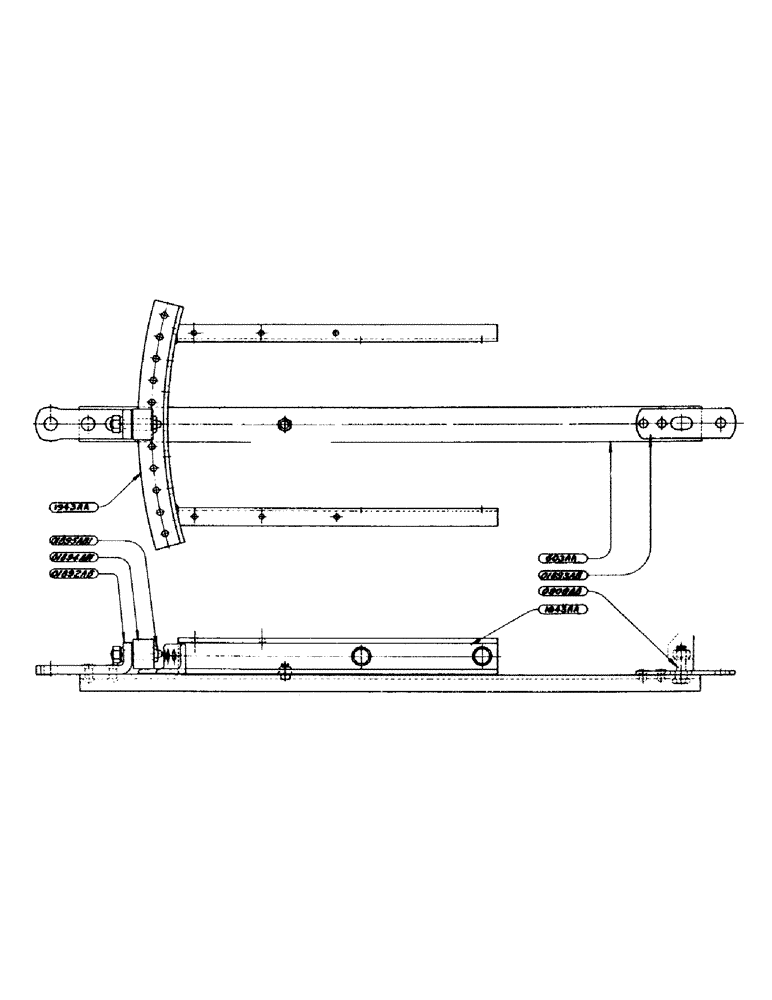 Схема запчастей Case IH D-SERIES - (140) - DRAW BAR ASSEMBLY, FOR "D" TRACTOR - PRIOR TO NO. 4402685 (09) - CHASSIS