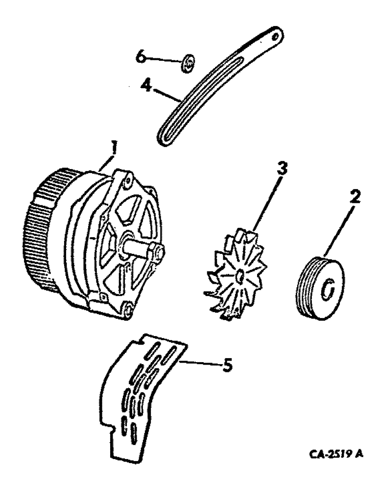 Схема запчастей Case IH 5488 - (08-06) - ELECTRICAL, ALTERNATOR-GENERATOR MOUNTING (06) - ELECTRICAL