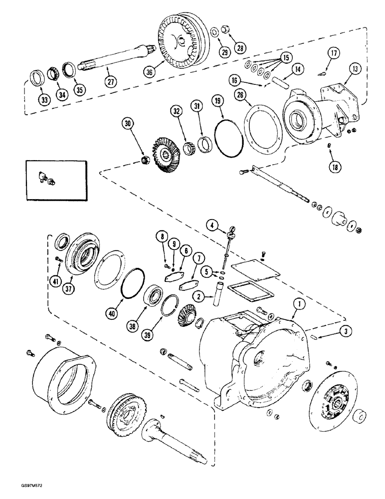 Схема запчастей Case IH 1660 - (6-02) - POWER TAKEOFF DRIVE (03) - POWER TRAIN