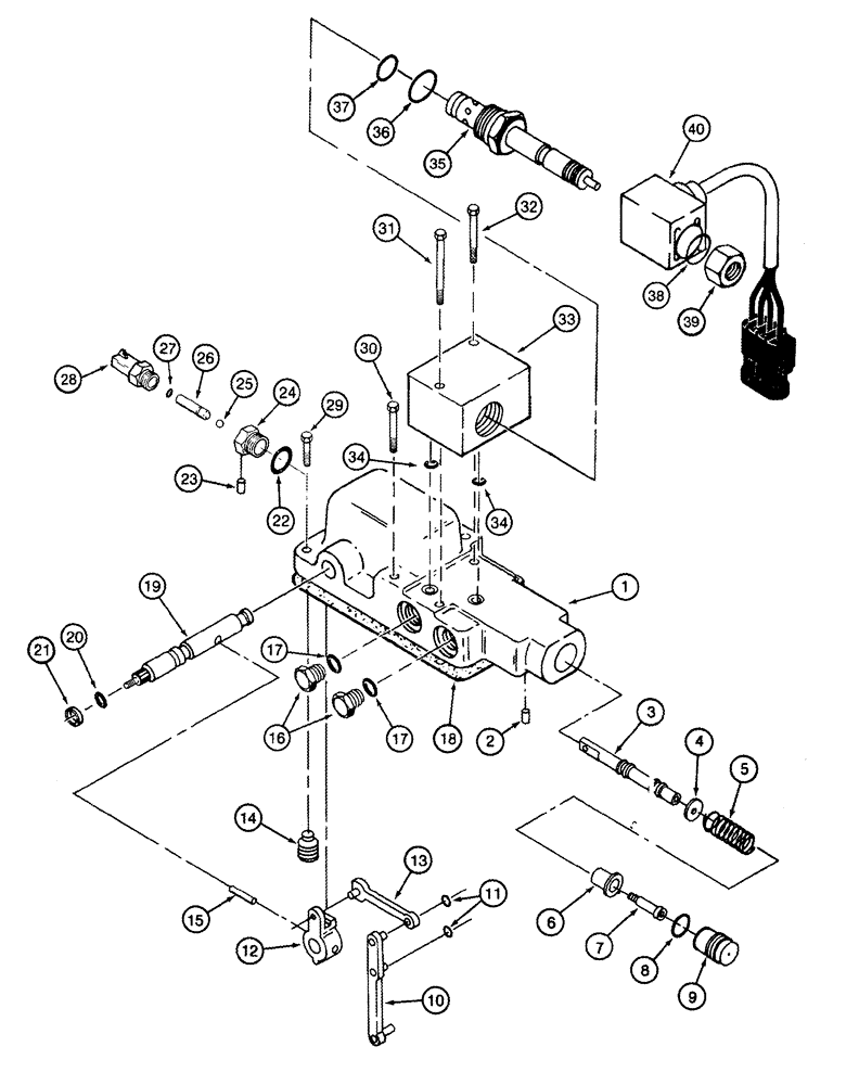 Схема запчастей Case IH 2555 - (06-10) - PUMP ASSY - HYDROSTATIC - CONTROL VALVE (03) - POWER TRAIN
