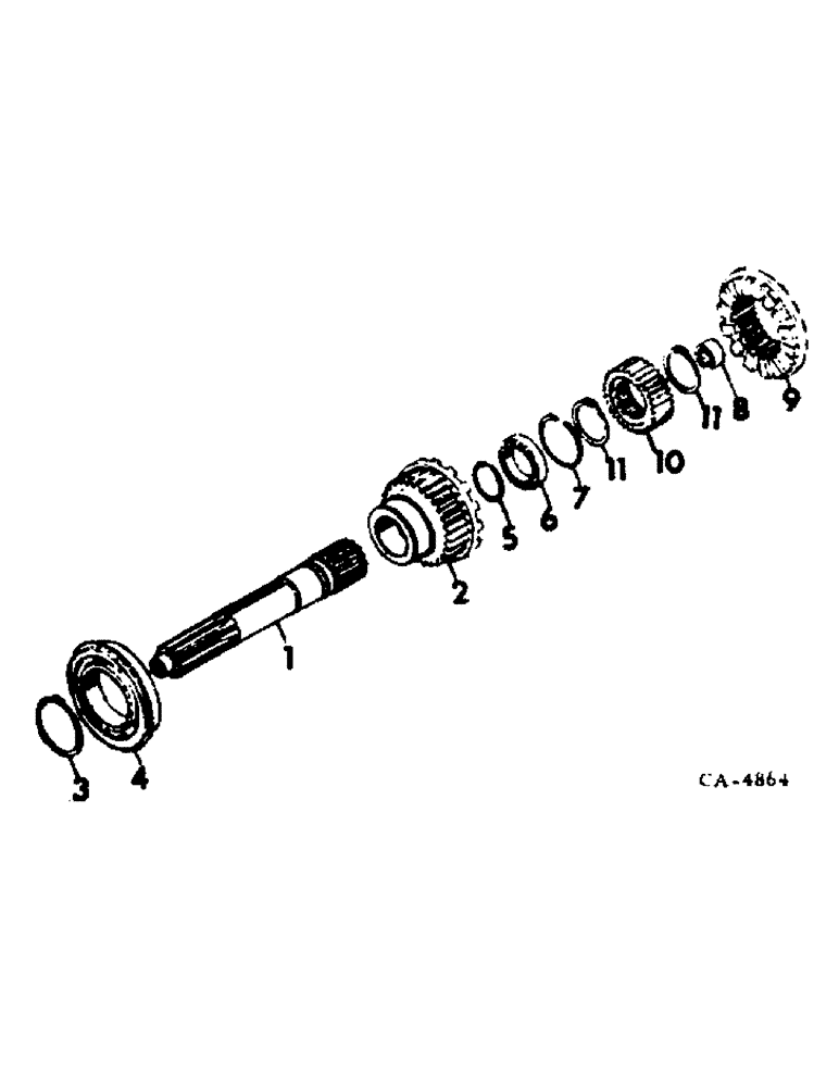 Схема запчастей Case IH 4586 - (07-06) - DRIVE TRAIN, TRANSMISSION DRIVE GEAR (04) - Drive Train