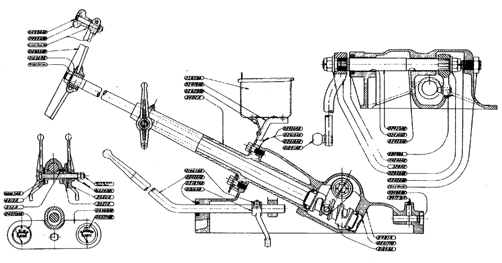 Схема запчастей Case IH L-SERIES - (077) - STEERING GEAR ASSY., CAM & CAM LEVER TYPE (TRACTOR NO. 4402720 AND AFTER) (05) - STEERING