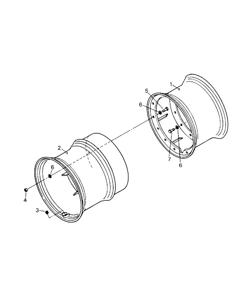 Схема запчастей Case IH KS-325 - (04-48[1]) - DUAL WHEELS (04) - Drive Train