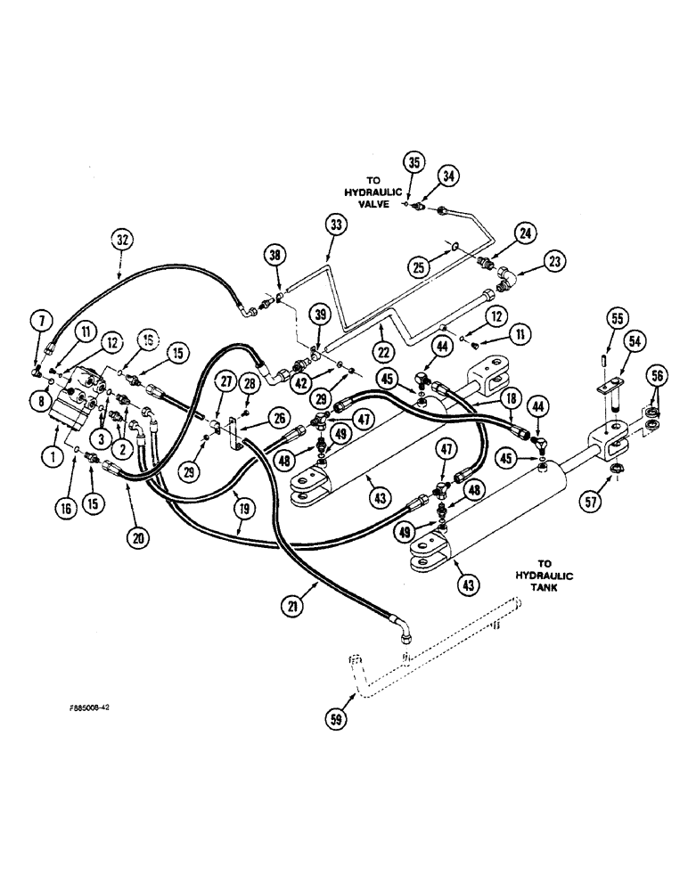 Схема запчастей Case IH STEIGER - (5-08) - STEERING SYSTEM HYDRAULICS (05) - STEERING