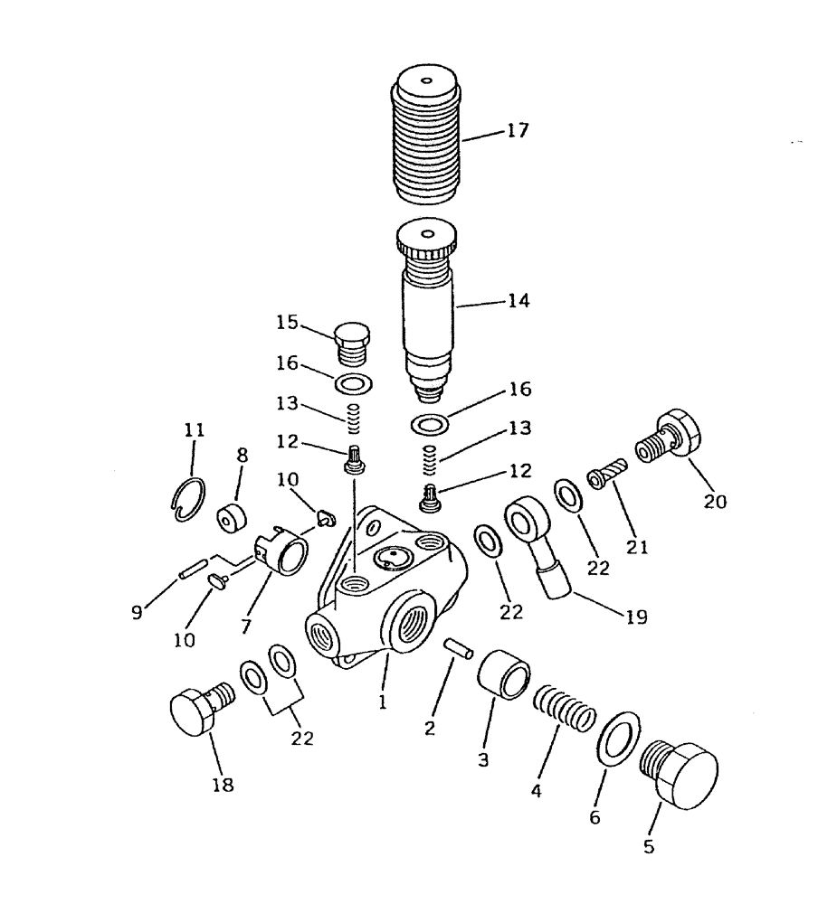 Схема запчастей Case IH 7700 - (C01-37) - FUEL INJECTOR FEED PUMP (KOMATSU) Engine & Engine Attachments