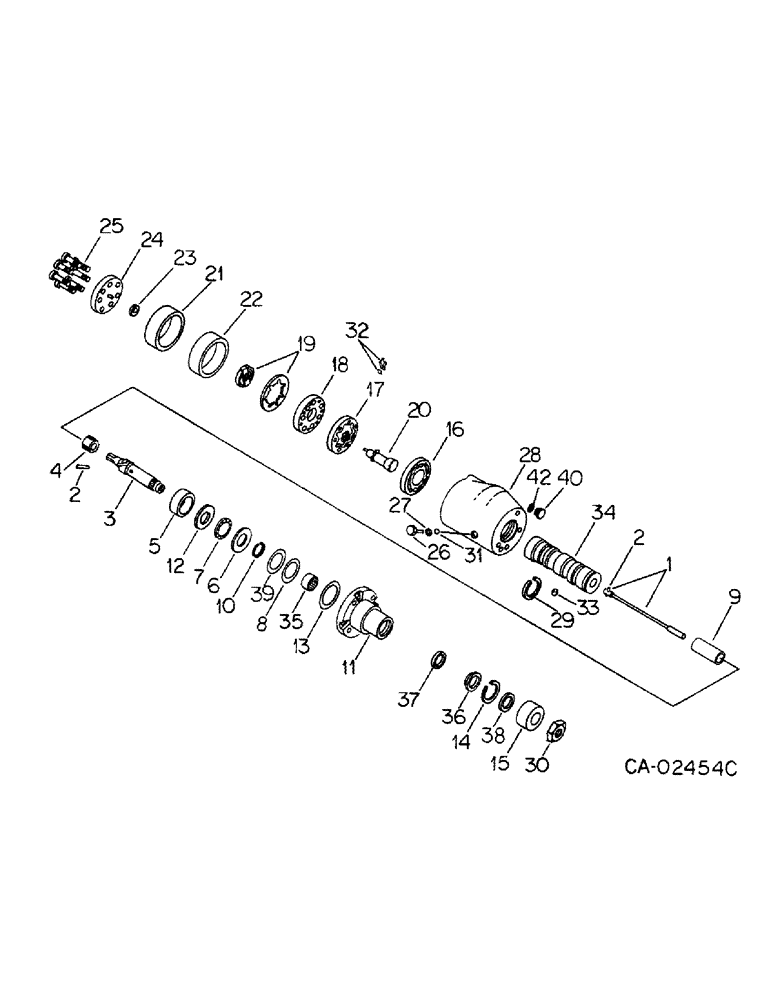 Схема запчастей Case IH 886 - (10-19) - HYDRAULIC, HYDROSTATIC POWER STEERING HAND PUMP (07) - HYDRAULICS