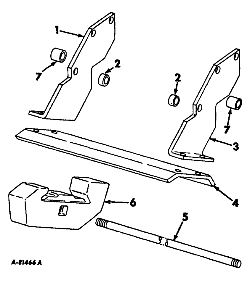 Схема запчастей Case IH 2444 - (M-08) - SEAT, OPERATORS PLATFORM AND MISC., FRONT END WEIGHT BRACKET AND WEIGHTS, TRACTORS WITH BACKHOE (10) - OPERATORS PLATFORM