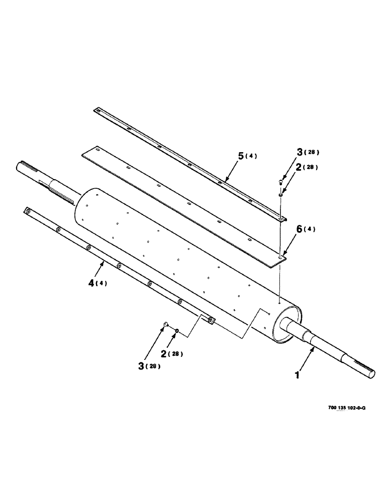 Схема запчастей Case IH 8435 - (6-06) - ROLLER ASSEMBLY, STARTING (12) - MAIN FRAME