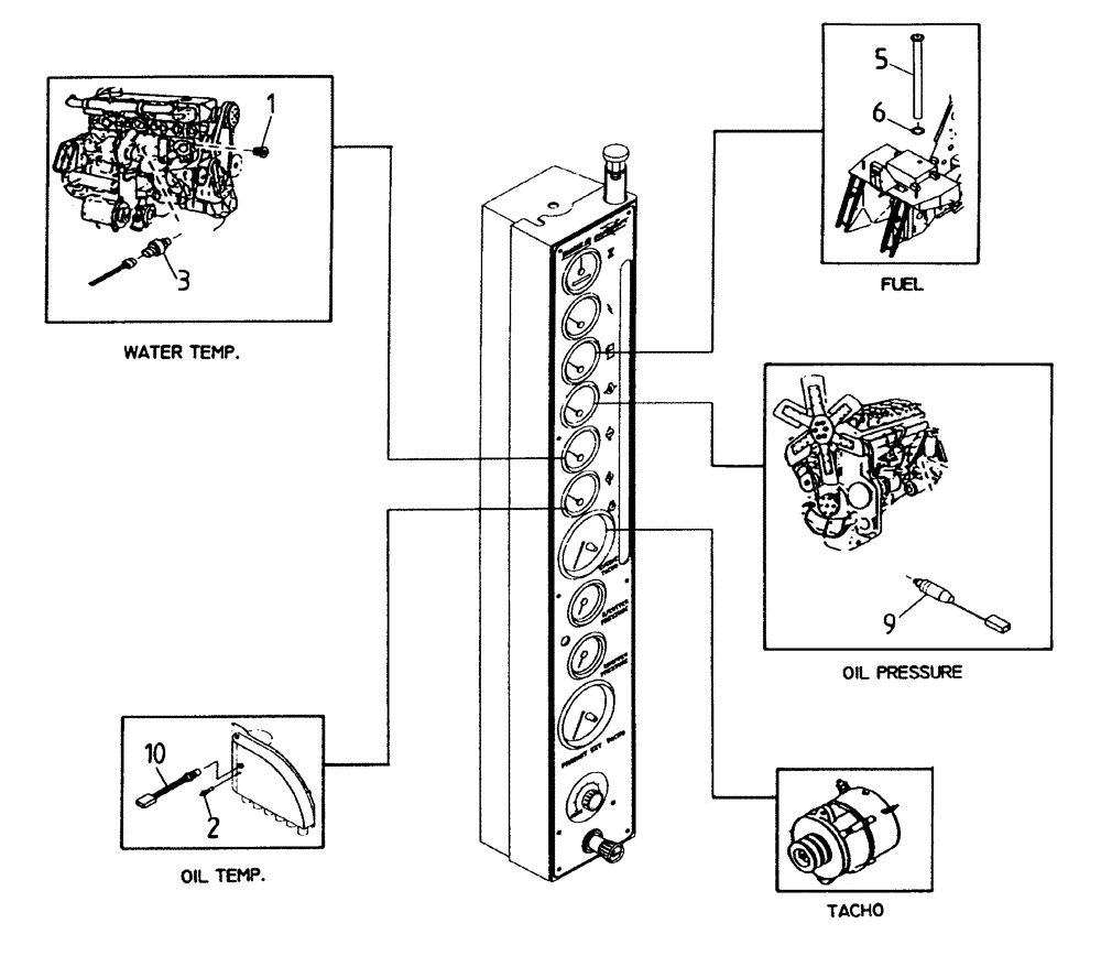 Схема запчастей Case IH A7000 - (C07.02[01]) - Senders and Switches {DS11} (06) - ELECTRICAL