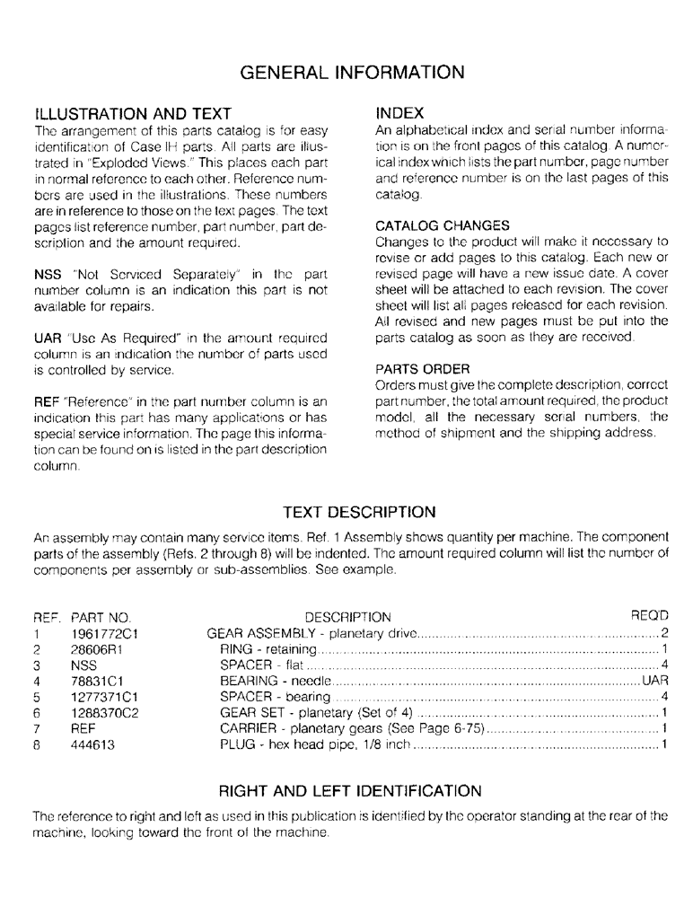 Схема запчастей Case IH 56FTS - (28) - GENERAL INFORMATION 