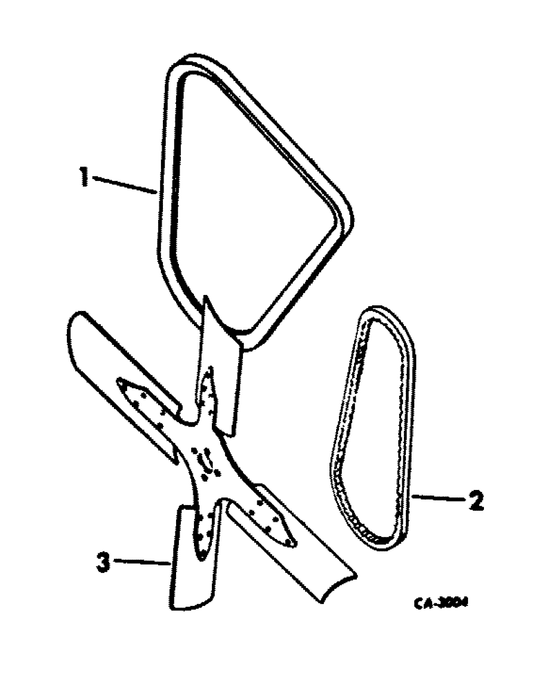 Схема запчастей Case IH 2656 - (D-4) - DIESEL ENGINE, FAN AND BELTS (01) - ENGINE