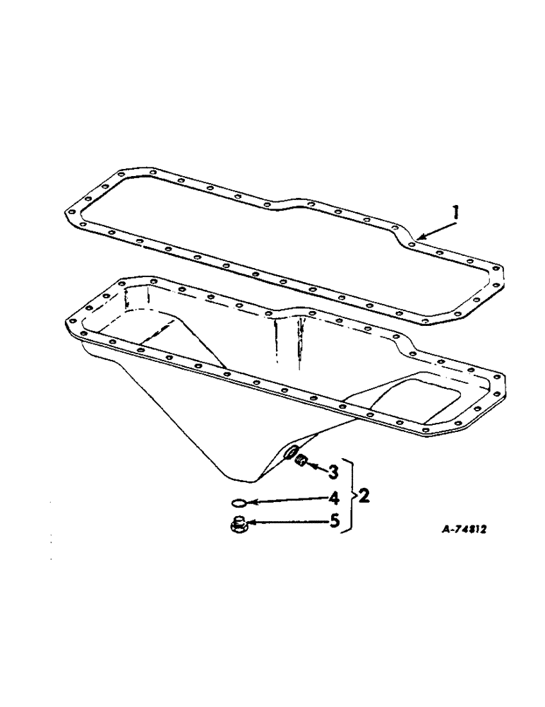 Схема запчастей Case IH 806 - (D-11) - DIESEL ENGINE, CRANKCASE OIL PAN, DIESEL ENGINE TRACTORS (01) - ENGINE