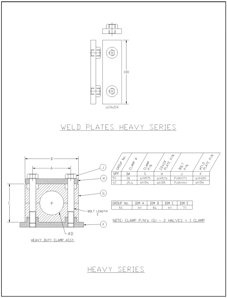 Схема запчастей Case IH 7700 - (B15[03]) - STAUFF CLAMPS {Heavy} Hydraulic Components & Circuits