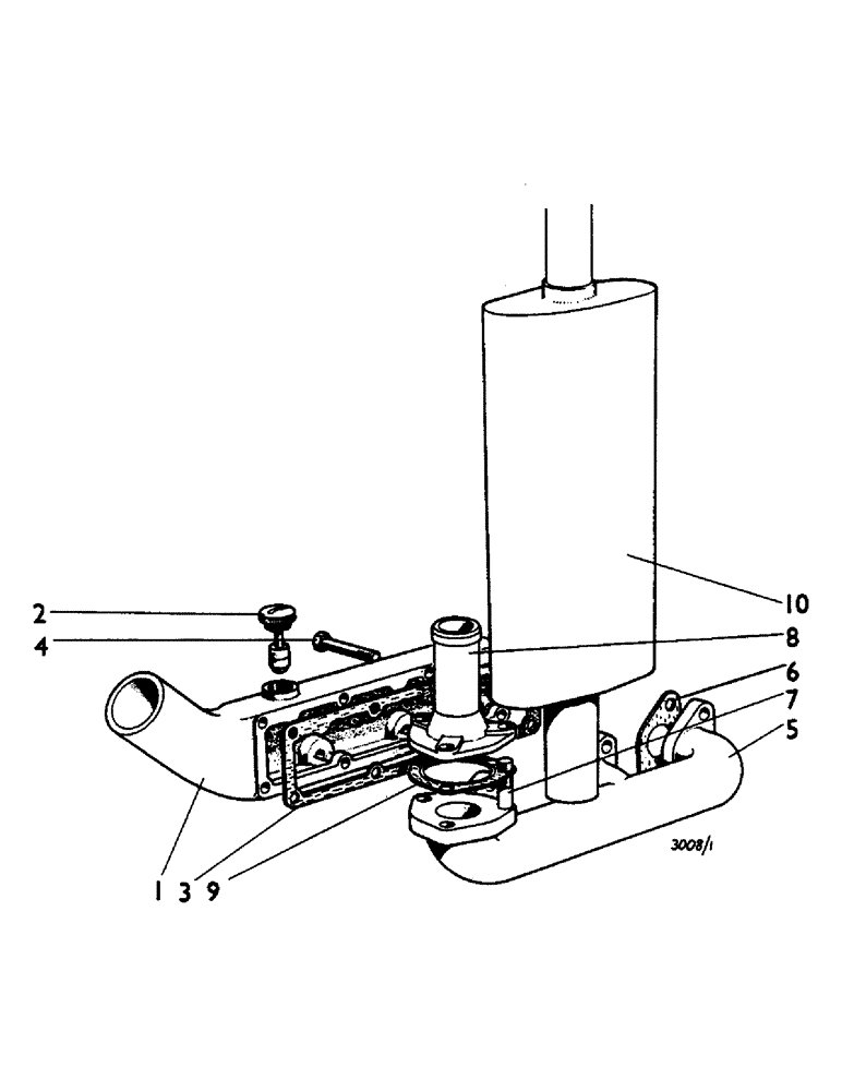 Схема запчастей Case IH 885 - (A66) - ENGINE, MANIFOLDS AND SILENCER, 885 DIESEL TRACTORS (01) - ENGINE