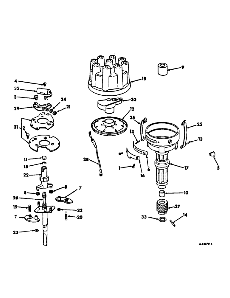 Схема запчастей Case IH V-304 - (A-17) - DISTRIBUTOR 