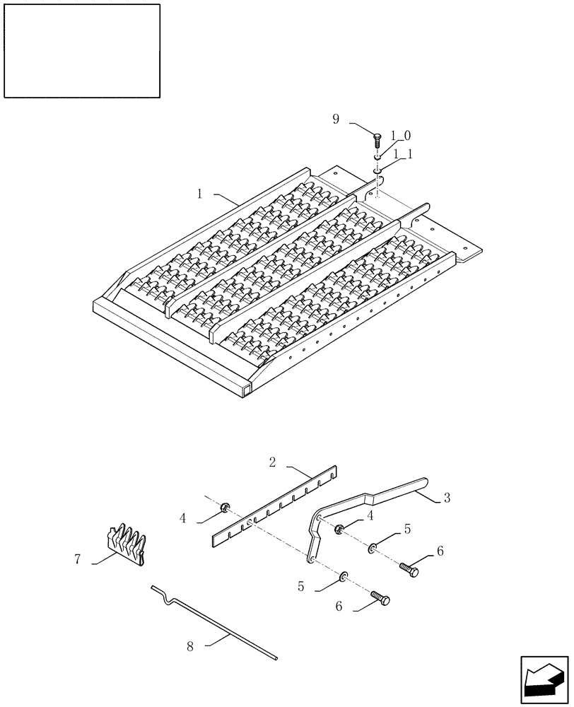 Схема запчастей Case IH 9230 - (74.114.04[02]) - PRESIEVE (74) - CLEANING