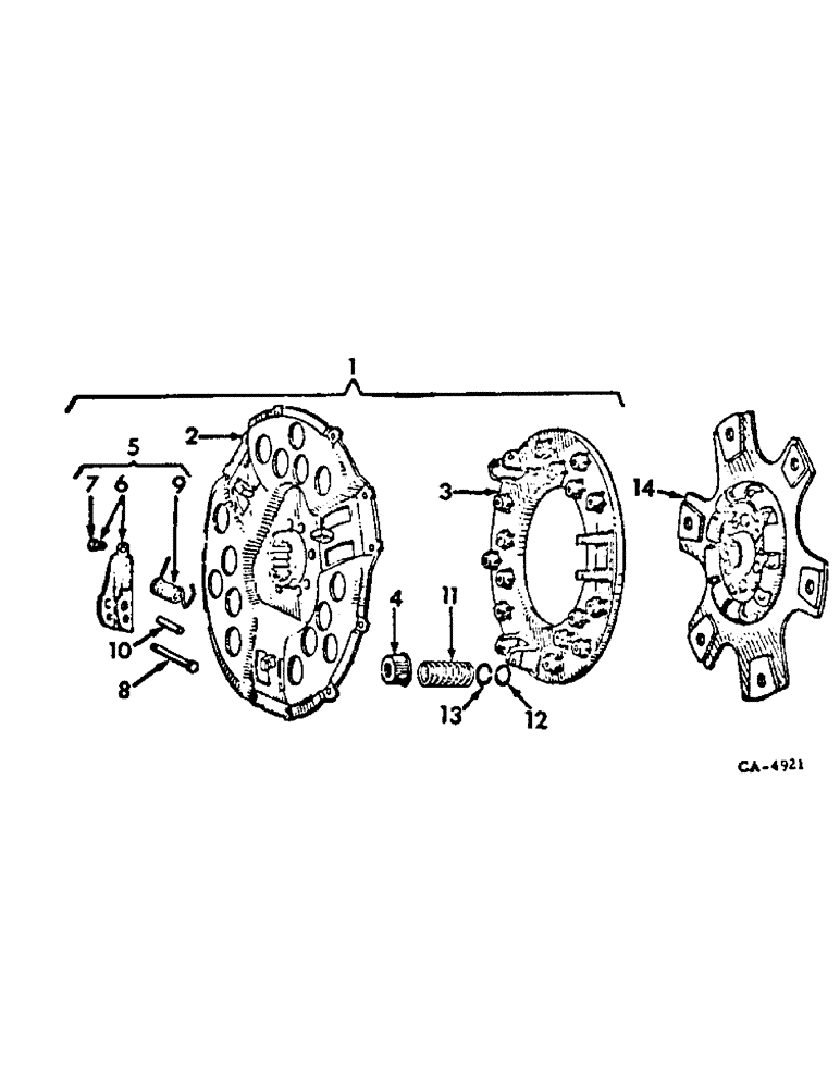 Схема запчастей Case IH 3788 - (07-01) - DRIVE TRAIN, CLUTCH (04) - Drive Train