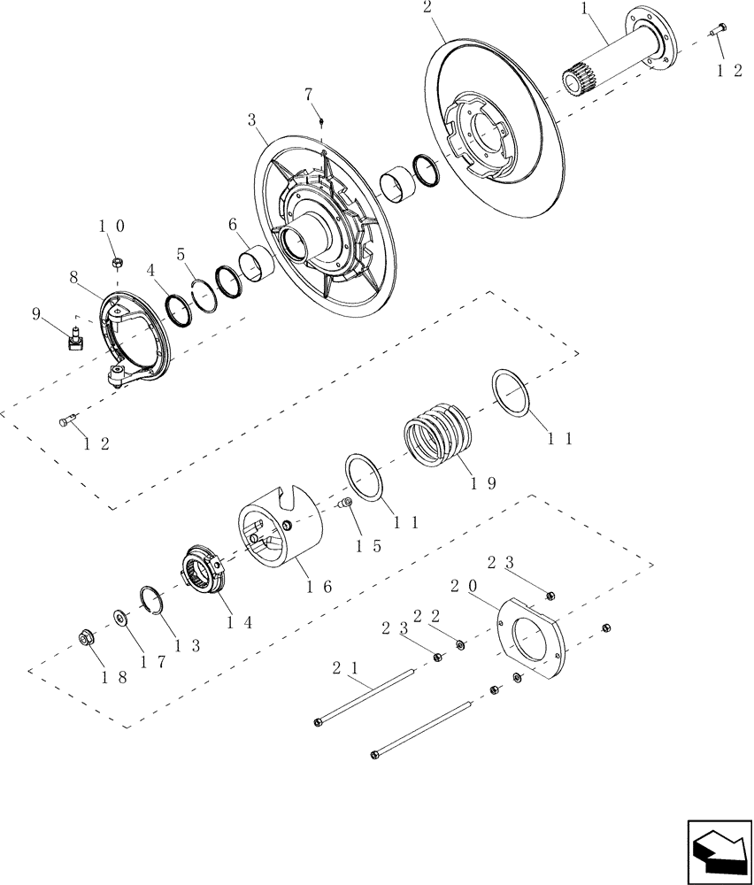 Схема запчастей Case IH 7130 - (66.260.30) - PULLEY ASSEMBLY TORQUE SENSING UNIT (66) - THRESHING