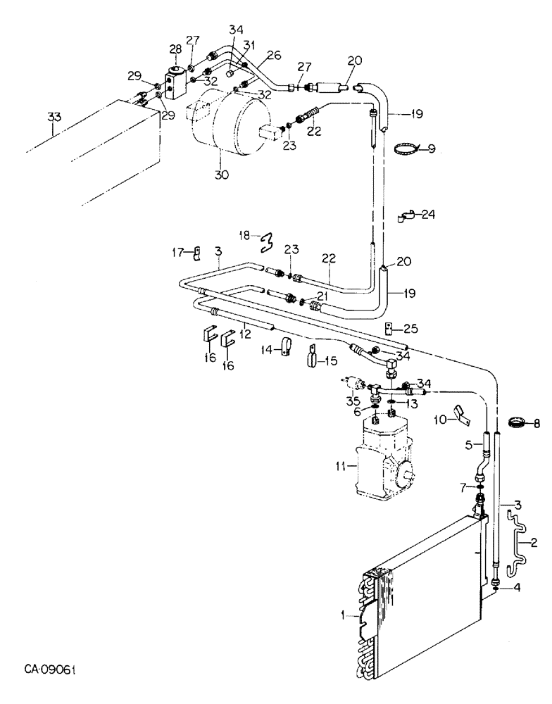 Схема запчастей Case IH 7288 - (13-24) - SUPERSTRUCTURE, AIR CONDITIONING AND CONNECTIONS (05) - SUPERSTRUCTURE