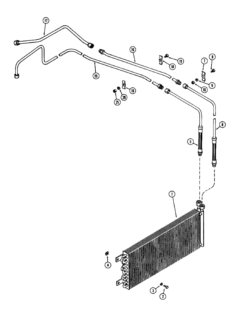 Схема запчастей Case IH 1370 - (012) - OIL COOLER, 504BDT, DIESEL ENGINE (02) - ENGINE