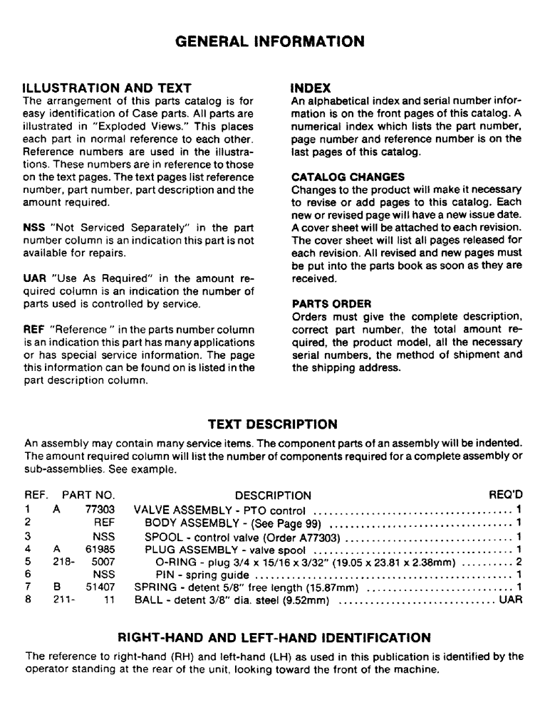 Схема запчастей Case IH DOT 17 - (01) - GENERAL INFORMATION 