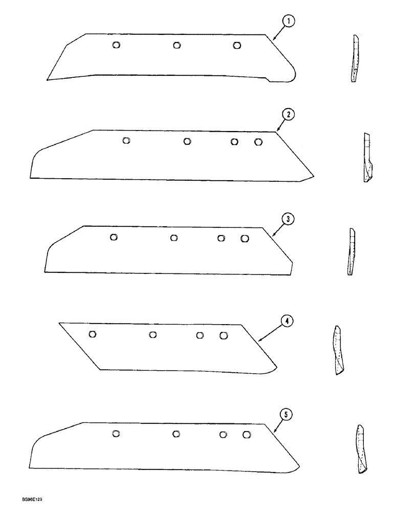 Схема запчастей Case IH HSCXK - (9-56) - SHARES, MOLDBOARD PLOW (SUPER CHIEF), SUPER CHIEF 