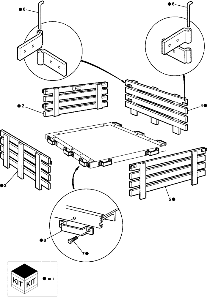 Схема запчастей Case IH SCOUT XL - (88.100.06) - DIA KIT, STAKE SIDE (88) - ACCESSORIES