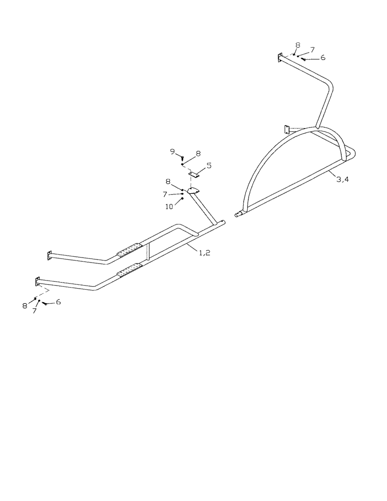Схема запчастей Case IH 7000 - (A01-02) - GUARDRAILS, 7000 Mainframe & Functioning Components