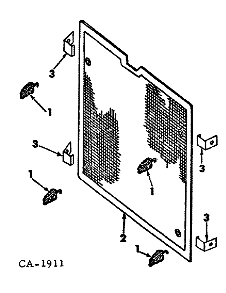 Схема запчастей Case IH 886 - (06-08) - COOLING, RADIATOR AUXILIARY SCREEN Cooling