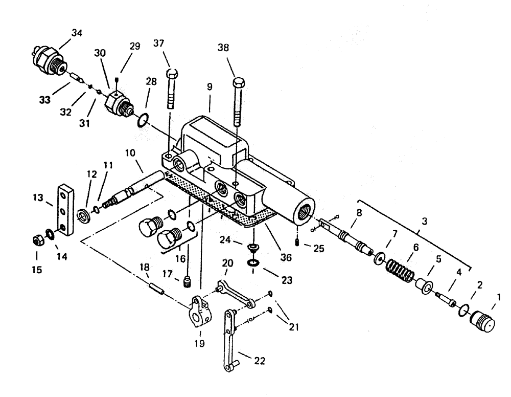 Схема запчастей Case IH 7000 - (B03-10) - TRANSMISSION CONTROL Hydraulic Components & Circuits