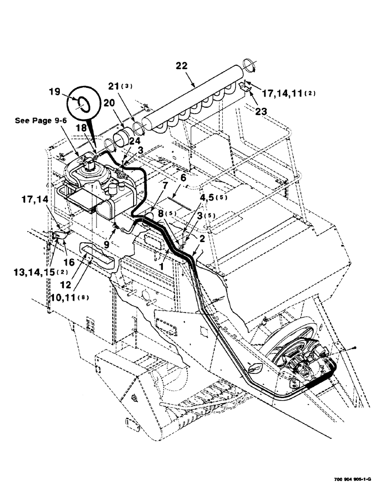 Схема запчастей Case IH 8585 - (9-14) - KNOTTER BLOWER KIT, 8585, HK40954 KNOTTER BLOWER KIT COMPLETE 