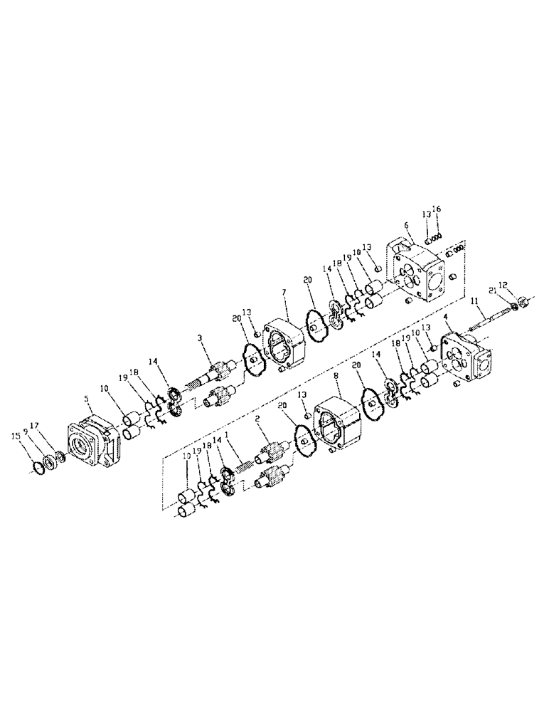 Схема запчастей Case IH 7700 - (B04-11) - HYDRAULIC PUMP, 125/M11-330/3306 Hydraulic Components & Circuits