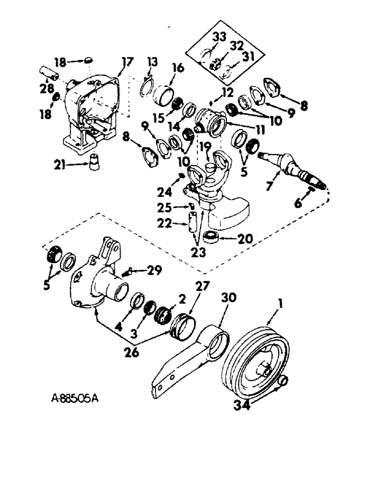 Схема запчастей Case IH 110 - (C-06) - FLYWHEEL PULLEY, BALANCED HEAD HOUSING 