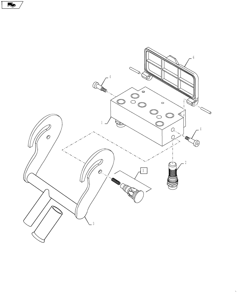 Схема запчастей Case IH L790 - (35.204.08) - LOWER PART (35) - HYDRAULIC SYSTEMS