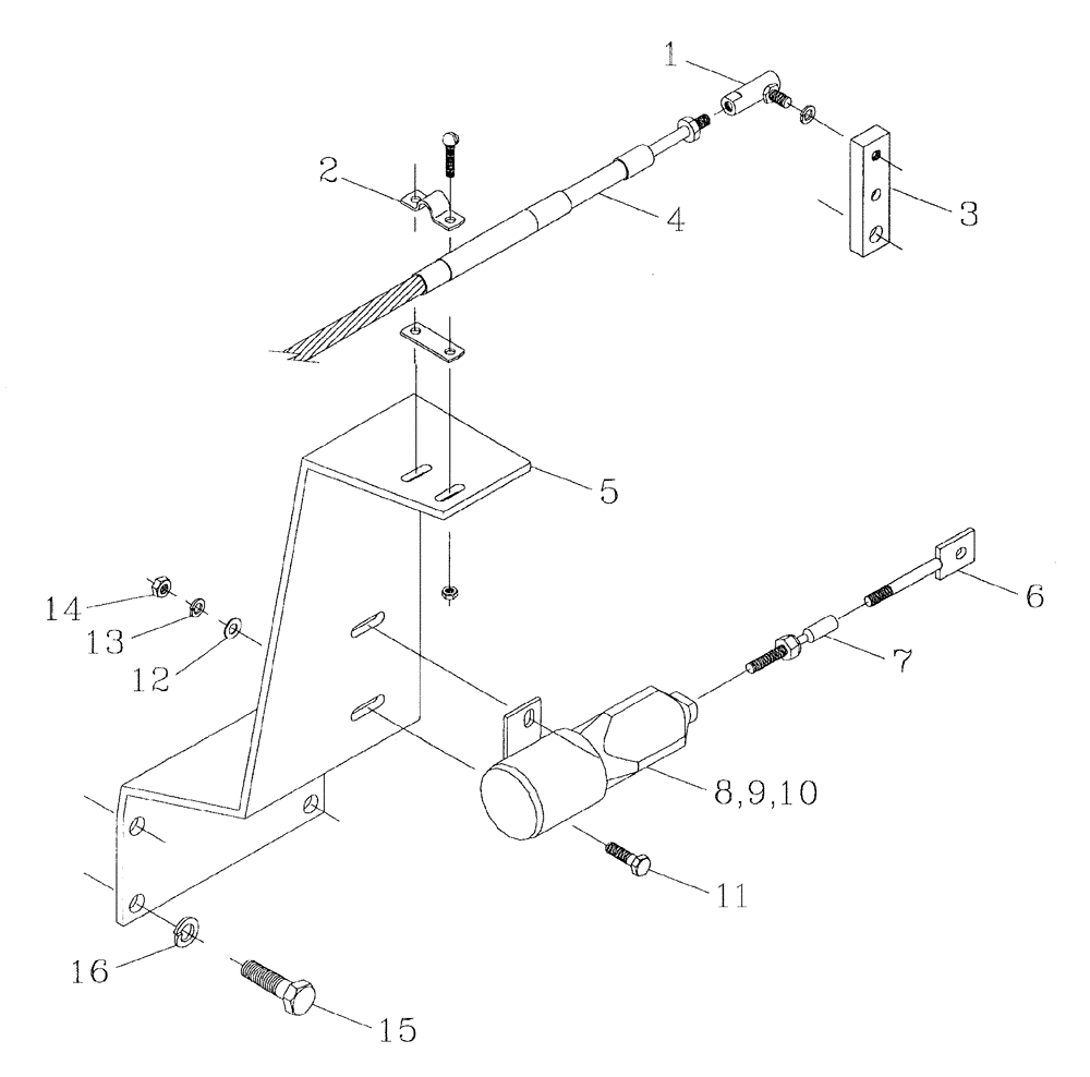 Схема запчастей Case IH 7700 - (C04[01]) - ENGINE SHUTDOWN AND THROTTLE {108} Engine & Engine Attachments